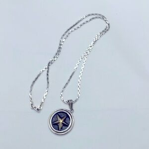 Bronze Star Sterling Silver Necklace